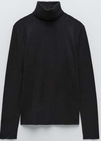 Zara black high neck sweater