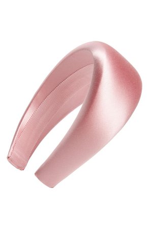 Prada Pink Wide Satin Headband