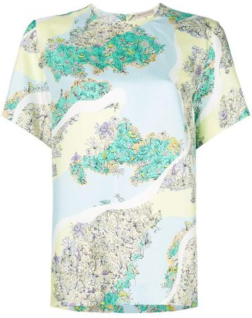 shortsleeved floral T-shirt