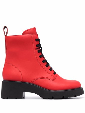 Camper lace-up ankle boots