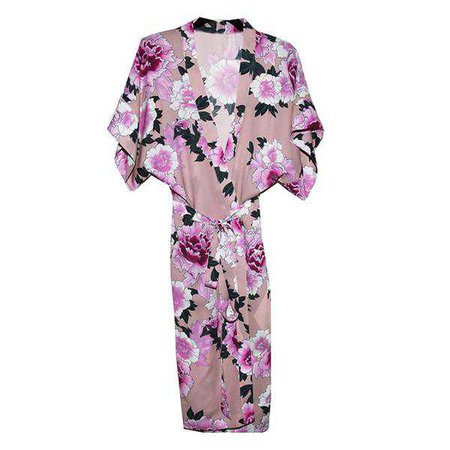 Short-Sleeve Floral Kimono