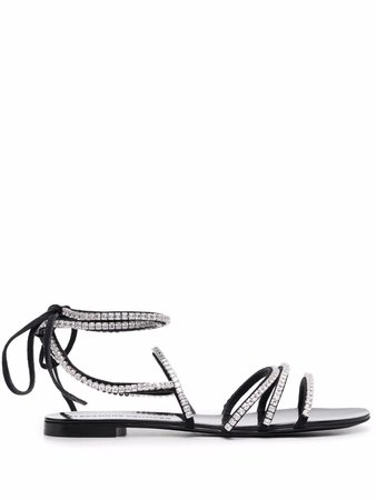 Alexandre Vauthier crystal-embellished Strap Sandals - Farfetch
