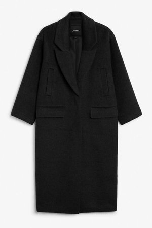 Wool coat - Black magic - Coats & Jackets - Monki GB