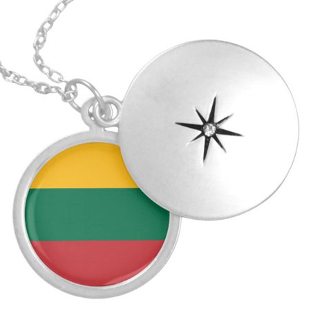 Lithuania Flag Necklace | Zazzle.com