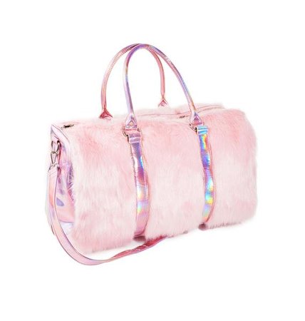 Pink Faux Fur Weekender Bag | Dolls Kill