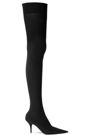 Balenciaga | Knife stretch-knit thigh boots | NET-A-PORTER.COM