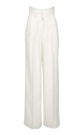 SITUATIONIST High-Rise Wide-Leg Wool Pant