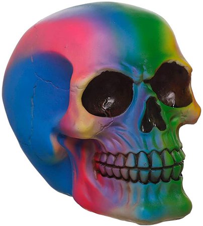 Puckator Gothic Rainbow Skull Ornament : Amazon.co.uk: Home & Kitchen