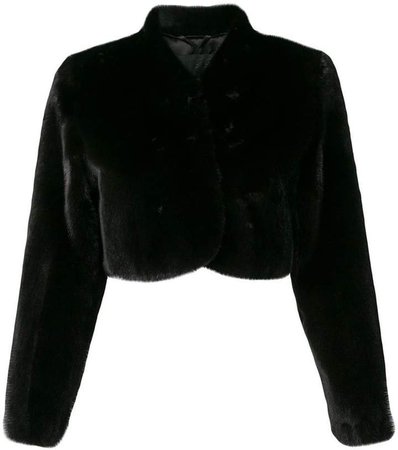 Liska cropped fur jacket