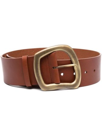 Gabriela Hearst abstract-buckle Leather Belt