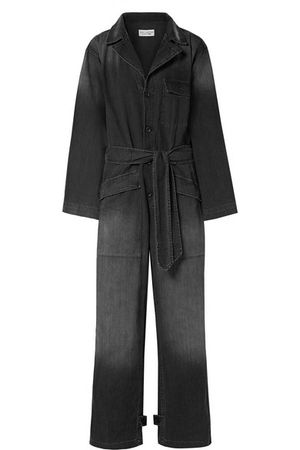 Nili Lotan | Aria belted cotton-chambray jumpsuit | NET-A-PORTER.COM