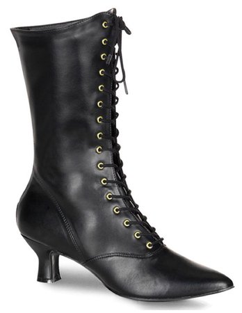 Victorian black heels