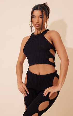 Crop Top Ribbed  PrettyLittleThing CA