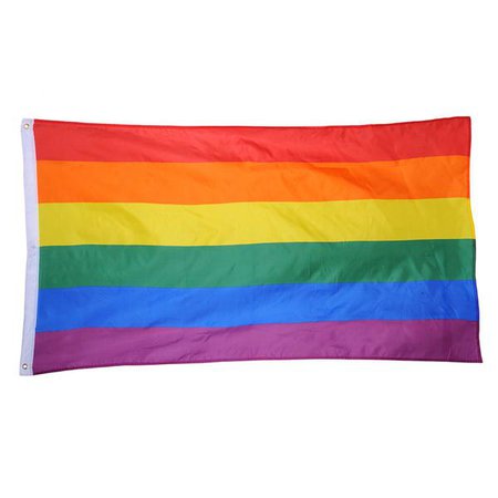 Gay Flag Pride Rainbow Flag Banners Pro Lesbian Gay Pride LGBT Flag Po - Pluto99