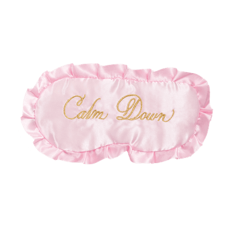 Pink Sleep Mask with "Calm Down" Embroidery – Taylor Swift Official Store