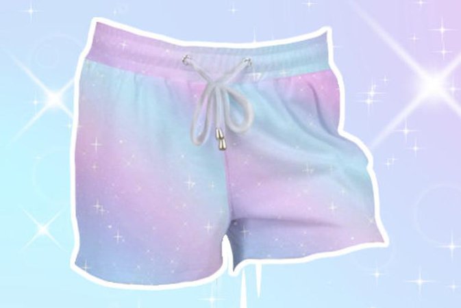 Pastel Galaxy Fuwa Shorts | Etsy