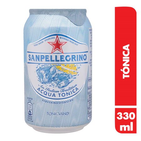 Bebida Italiana Acqua Tonica San Pellegrino - Lata 330 ml | COSENTINO MARKET