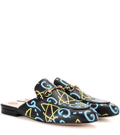 GucciGhost Princetown leather slippers