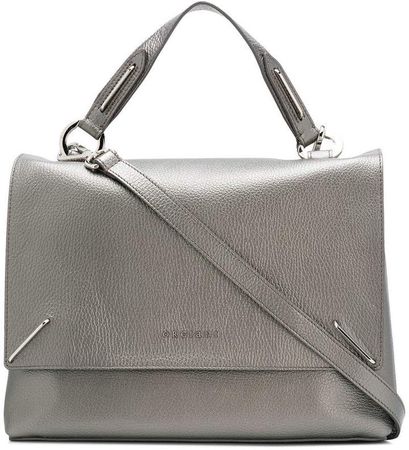 metallic handbag