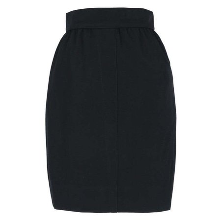 1980s Thierry Mugler Black Skirt For Sale at 1stDibs