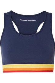 NO KA'OI | Lolina striped stretch sports bra | NET-A-PORTER.COM