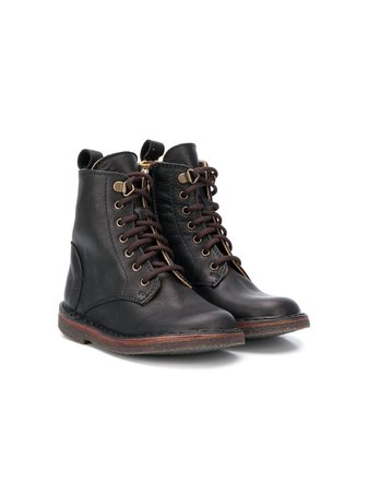Shop black Pèpè lace-up ankle boots with Express Delivery - Farfetch