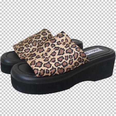 Sz 6 Cheetah Platform Slides Dead Stock // 90s Bratz Aesthetic | Etsy