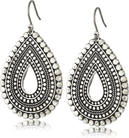 Amazon.com: Lucky Brand "Blue Moon" Trial Tear Drop Earrings: Clothing, Shoes & Jewelry