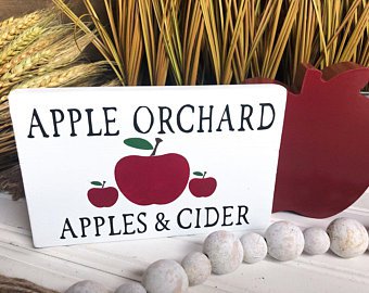 Apple Pies Wooden Sign Apple Orchard Apple Cider Home | Etsy