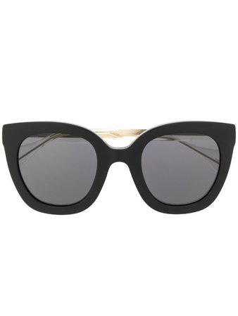 black Gucci Eyewear oversized cat eye sunglasses