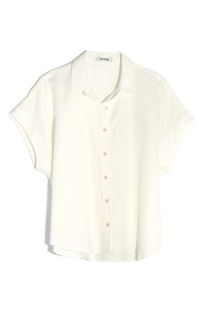 Madewell Crop Button-Down Shirt | Nordstrom