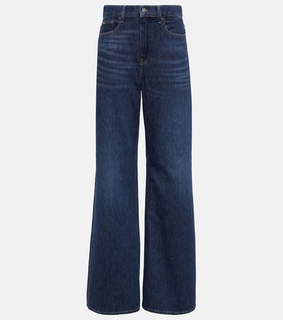 High Rise Wide Leg Jeans in Blue - Polo Ralph Lauren | Mytheresa