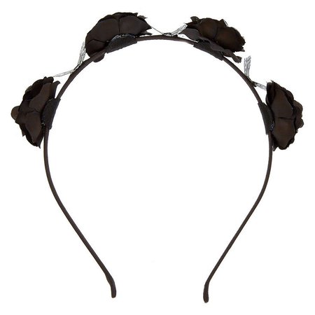 Floral Butterfly Headband - Black