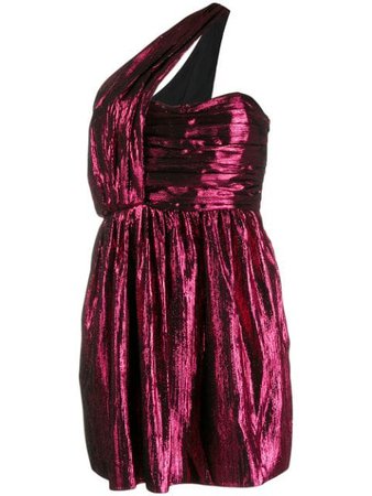 Saint Laurent Disco Lamé Mini Dress 583645Y297V Pink | Farfetch