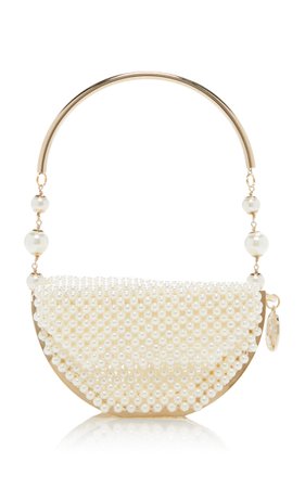 Atena Pearl-Embellished Top Handle Bag by Rosantica | Moda Operandi