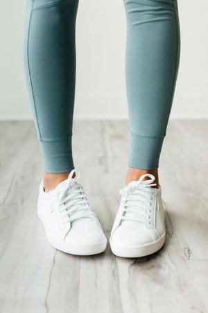 Ace Leather Sneakers - White