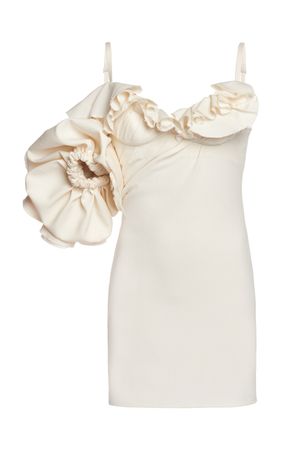 Duna Ruffled Wool-Blend Mini Dress By Jacquemus | Moda Operandi