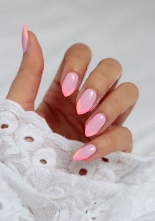 unique pink summer nails