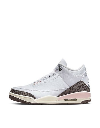 Nike Air Jordan 3 Retro sneakers in white/dark mocha | ASOS