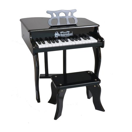 30-Key Fancy Baby Grand Piano, Black - Play Kids Musical - Maisonette