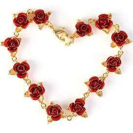 red rose jewelry set - Google Search