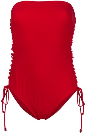 lace-up side swimsuit