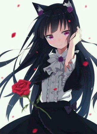anime girl with black hair - Google Search
