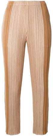 cropped striped trousers