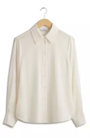 & Other Stories Silk Button-Up Shirt | Nordstrom