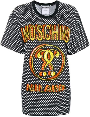 oversized polka dot T-shirt