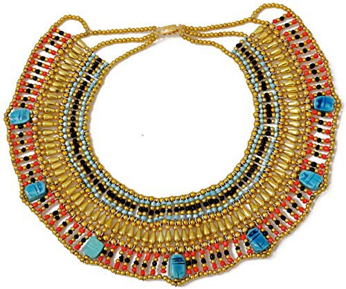 Amazon.com: Cleopatra Egyptian Collar Necklace Design Costume Accessories Halloween: Toys & Games