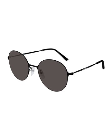 Balenciaga Men's Unisex Metal Round Sunglasses | Neiman Marcus