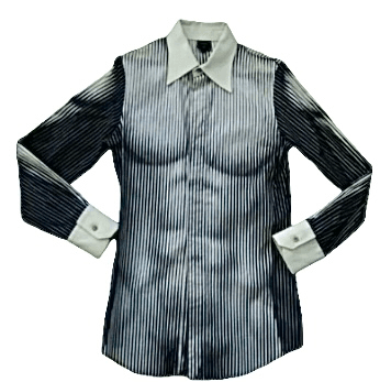 Jean Paul Gaultier S/S96 Trompe L'Oeil Torso Button Up Shirt