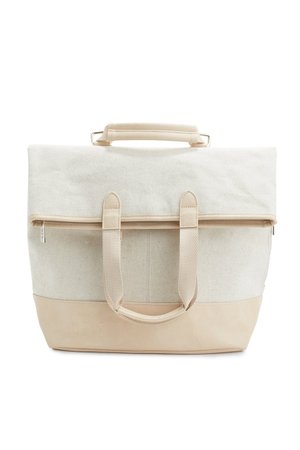 The convertible backpack in beige béis